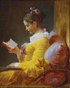 Jean-Honore Fragonard A Young Girl Reading France oil painting artist